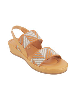 Catwalk - Women Round Toe Yellow Sandals