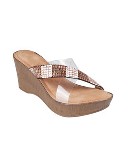 Catwalk - Women Round Toe Brown Wedges