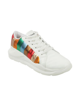 Catwalk - Women Round Toe White Sneakers