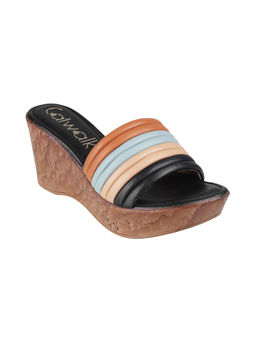 Catwalk - Women Round Toe Multi-Color Wedges