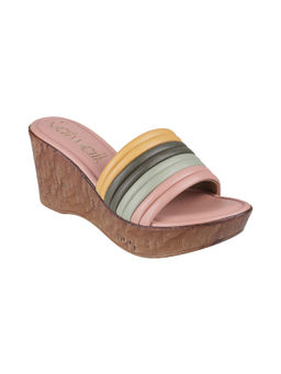 Catwalk - Women Round Toe Multi-Color Wedges