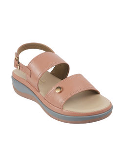 Catwalk - Women Round Toe Pink Sandals