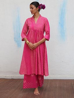 Chidiyaa - Mrinali Block Printed Cotton Kurta with Pant