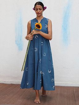 Chidiyaa - Chandra Mallika Block Printed Cotton Kurta with Pant