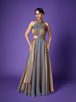 Qunic - Grey Midnight Dream Gown