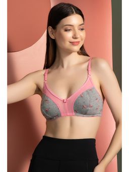 Clovia - Non Padded Non-Wired Full Coverage Bra - Grey
