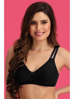 Clovia - Non-Padded Non-Wired Full Cup Multiway T-Shirt Bra In Black - Cotton Rich