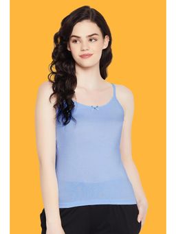 Clovia - Chic Basic Camisole In Baby - Cotton Blue