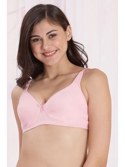 Clovia - Cotton Rich Solid Non-Padded Full Cup Wire Free Everyday Bra - Light Pink