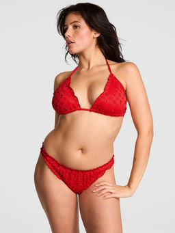 Victoria's Secret - Red Frankies Hudson Eyelet Cheeky Bikini Bottom
