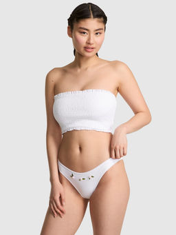 Victoria's Secret - White Frankies Bikinis Golden Hour Cheeky Rib Bikini Bottom