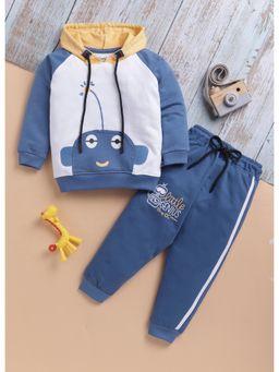 Toonyport - Boys Colorblock Sweatshirt with Joggers- Blue
