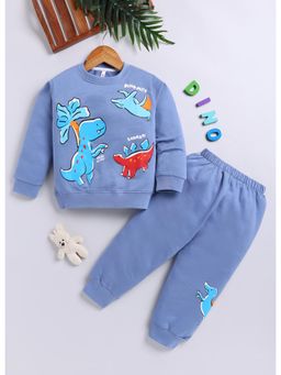 Toonyport - Boys Graphic Sweatshirt with Joggers- Blue