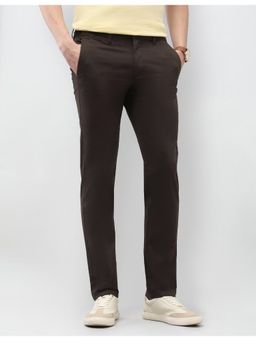 U.S. POLO ASSN. - Mens Denver Slim Fit Satin Trousers - Brown