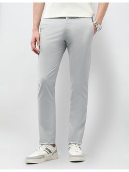 U.S. POLO ASSN. - Mens Denver Slim Fit Satin Trousers - Grey