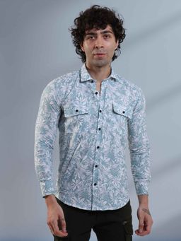 BOTABOCHI - Mens Full-Sleeve Organic Floral Shirt
