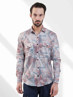 BOTABOCHI - Mens Radiant Color Splash Full Sleeve Shirt