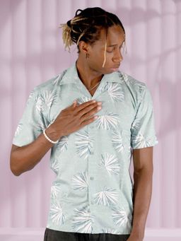 BOTABOCHI - Mens Hawaii Summer Print Half Sleeve Shirt