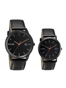 Sonata - 713387029NL01 Black Dial Analog Watch For Couple