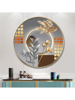 The Next Decor - Nature Inspired Wood Glass Finish Round Wall Art