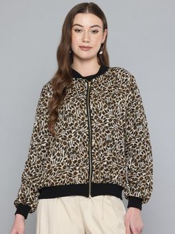 Scoup - Multi-Color Printed Bomber Jacket With Embellishment
