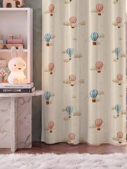 OBSESSIONS - Urban Space Polyester Kids Blackout Curtains- Off White
