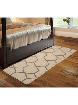 Saral Home - Microfiber Anti-Skid Bedside-Kitchen Runner-Grey-50X180 Cm