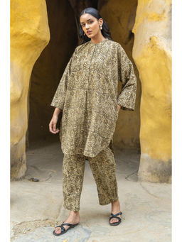 TERHA TAALI - Green Cotton Printed Co-Ord Set