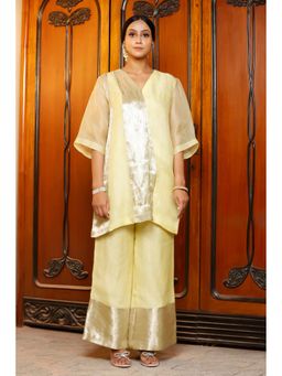 EEDA - Yellow Solid Kurti with Pant