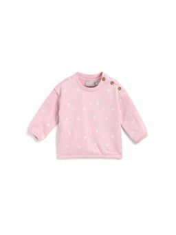 Chicco - Girls Medium Pink Floral Printed Sweatshirt