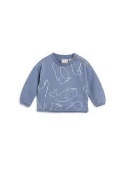 Chicco - Boys Light Blue Printed Sweatshirt