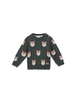 Chicco - Boys Dark Green Printed Pullover