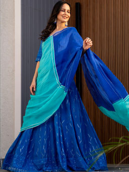 HOUSE OF JAMOTI - Nilaya Lehenga with Blouse & Dupatta (Set of 3)