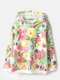 United Colors of Benetton - Multi-Color Regular Fit Floral Print Sweatshirt
