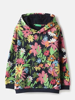 United Colors of Benetton - Multi-Color Regular Fit Floral Print Sweatshirt