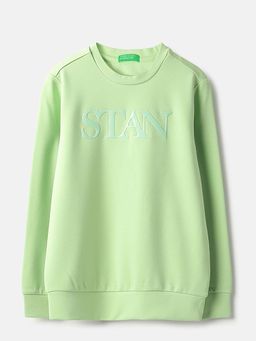 United Colors of Benetton - Green Regular Fit Applique Sweatshirt