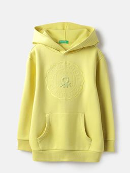 United Colors of Benetton - Yellow Regular Fit Embroidered Gendered Sweatshirt