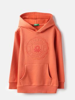 United Colors of Benetton - Rust Regular Fit Embroidered Gendered Sweatshirt