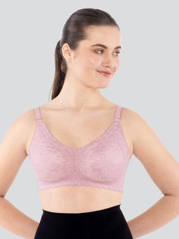Dermawear - Women's Breezeology Half Lace Bra - Lavender