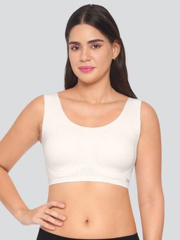 Dermawear - Women's Breezeology Full Coverage Bra - White