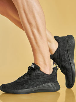 AVANT - Mens Classic Knitted Walking Shoes - Black