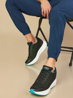 AVANT - Mens Stark Running Shoes - Black & Green