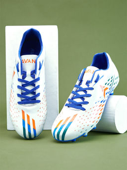 AVANT - Mens Freekick Football Shoes - White & Blue