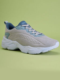 AVANT - Womens Foam Walking Shoes - Grey & Sky Blue