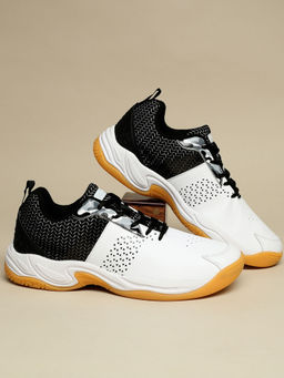AVANT - Mens Smash Badminton Shoes - Black & White