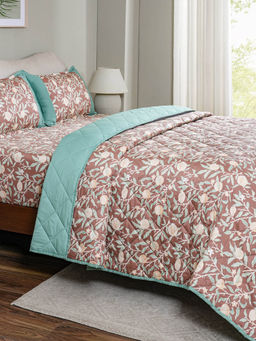 Maspar - Brown 115 Gsm Cotton Quilt (Single)