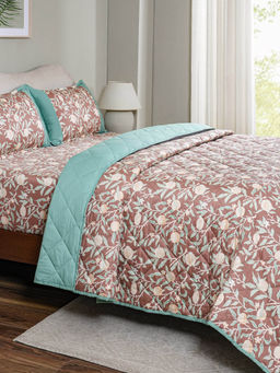 Maspar - Brown 115 Gsm Cotton Quilt (Queen)