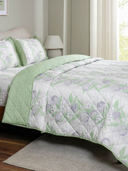 Maspar - Purple 115 Gsm Cotton Quilt (Single)