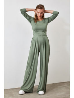 Trendyol - Mint Palazzo Pants And Top Co-Ord (Set of 2)