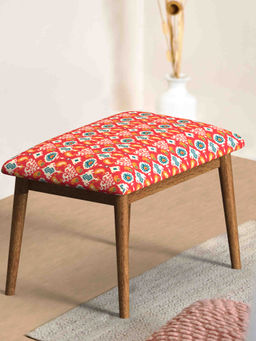 Chumbak - Jodhpur Bench Small -Red Ikkat